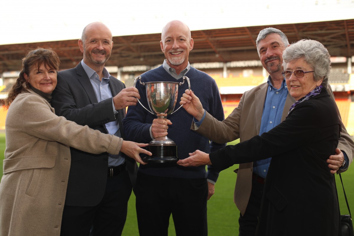 The Ernest Robertson Trophy at Dundee United